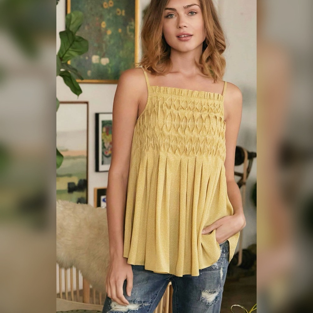 Honey Smocked Top